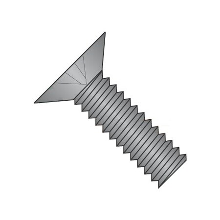 Newport Fasteners #6-32 x 1/2 in Phillips Flat Machine Screw, Plain Steel, 3000 PK 445167